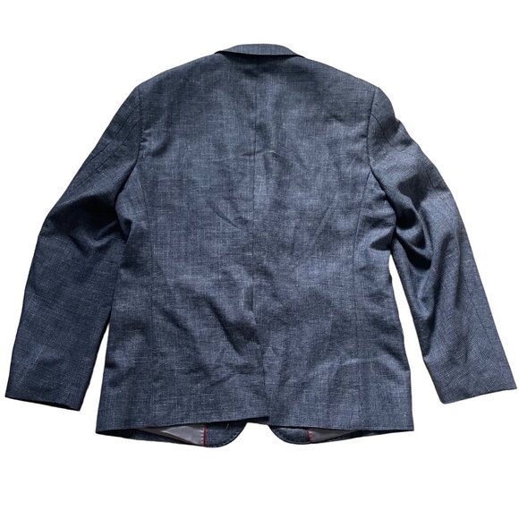 Haupt Mens Blazer 2-Button Gray Checkered Pattern Size 52 - Picture 14 of 14